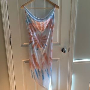 NEW asymetrical tank dress, adjustable straps, small